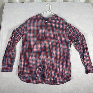 Flying Machine Men's Button-Up Shirt Multicolor Plaid The Big Guy Long Sleeve‎